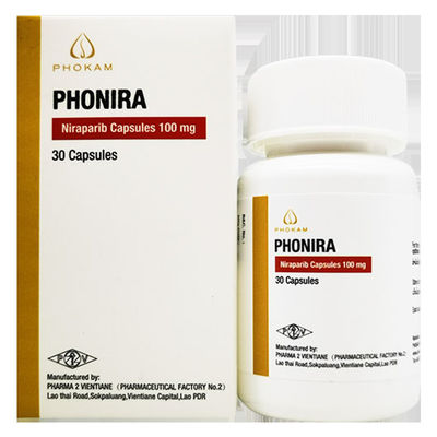 Tlph、Beacon、Everest、PHARMA 2 VIENTIANE  Niraparib ZL-2306 PHONIRA   100mg*30 tablets Ovarian cancer, fallopian tube cancer, peritoneal cancerfor stage 1 2 3 cancer