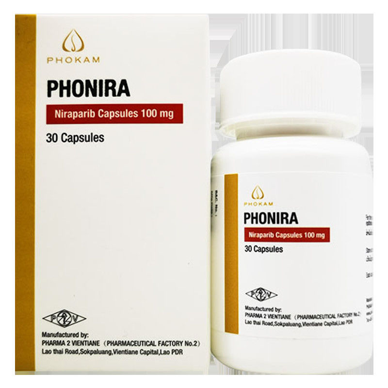 Tlph、Beacon、Everest、PHARMA 2 VIENTIANE  Niraparib ZL-2306 PHONIRA   100mg*30 tablets Ovarian cancer, fallopian tube cancer, peritoneal cancerfor stage 1 2 3 cancer