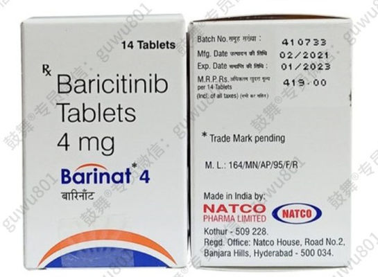 NatcoBaricitinib -Barinat4mg*14 tablet/ botol (kotak) Rheumatoid arthritis (RA), (AS), psoriasis, atopic dermatitis, systemic lupus erythematosus, (UC), alopecia areataSelama periode pengobatan