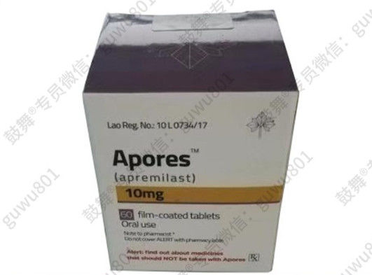 Tlph Apremilast_ Apores10mg*60 tablet/ botol (kotak) Psoriasis, Psoriatic ArthritisDipergunakan selama pengobatan dengan obat ini