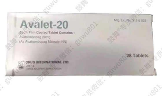 DILAvatrombopag_ Avalet20mg*28 tablet (kotak) Trombocytopenia pada pasien dengan penyakit hati (CLD)